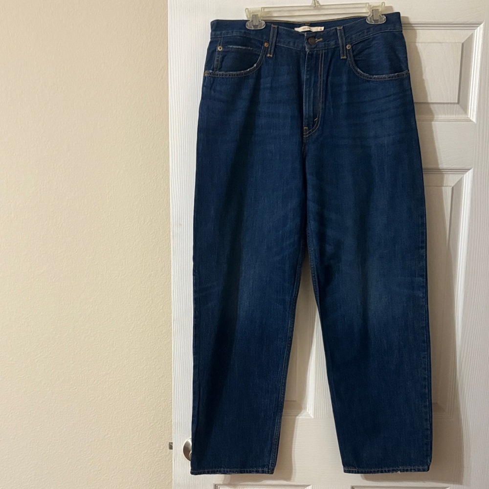 Levi's Women's Dark Blue Straight Jeans Length 30 inches long